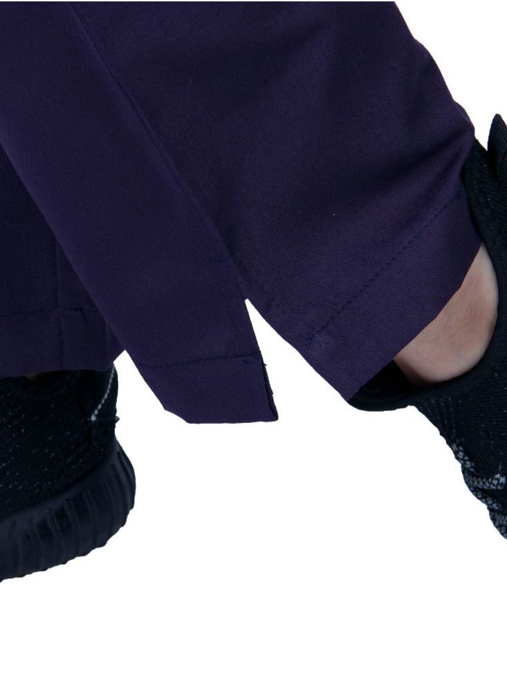 Kenzi Kenzi medical scrub set for unisex dark purple 4  - Image 4