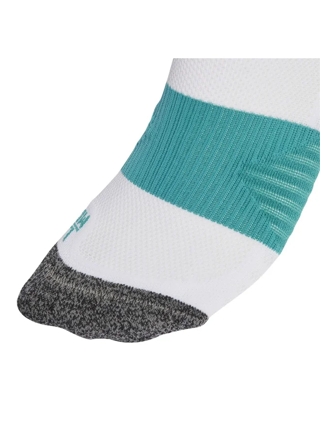 Adidas Runxboost Sock White Running Socks For Unisex 2 - 3.5