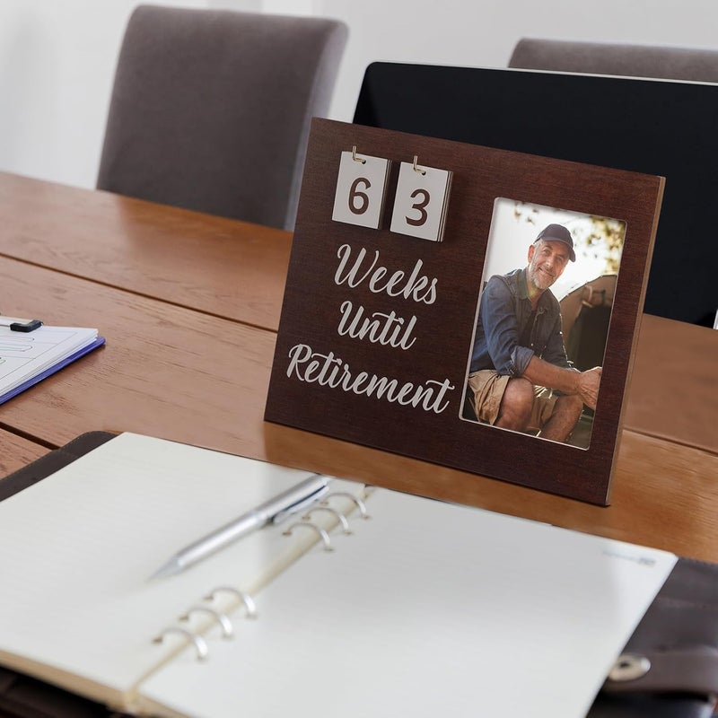 Marsui Retirement Gifts for Women Men Retirement Countdown Picture Frame 8 x 10 Photo Frame Tabletop Appreciation Gifts for Friends Doctor Nurse Teacher Boss - Image 5