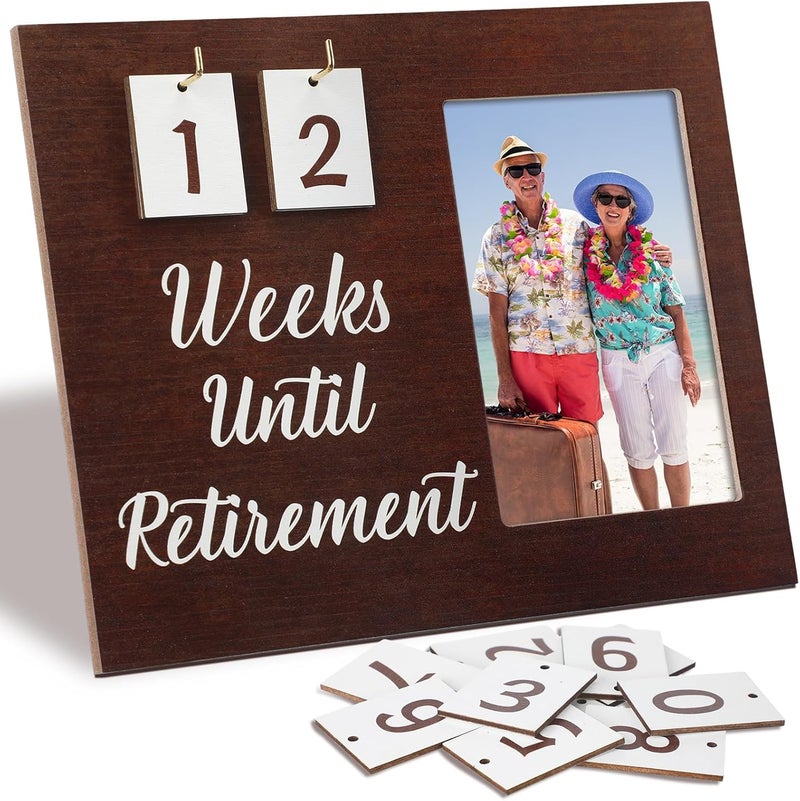 Marsui Retirement Gifts for Women Men Retirement Countdown Picture Frame 8 x 10 Photo Frame Tabletop Appreciation Gifts for Friends Doctor Nurse Teacher Boss - Image 1
