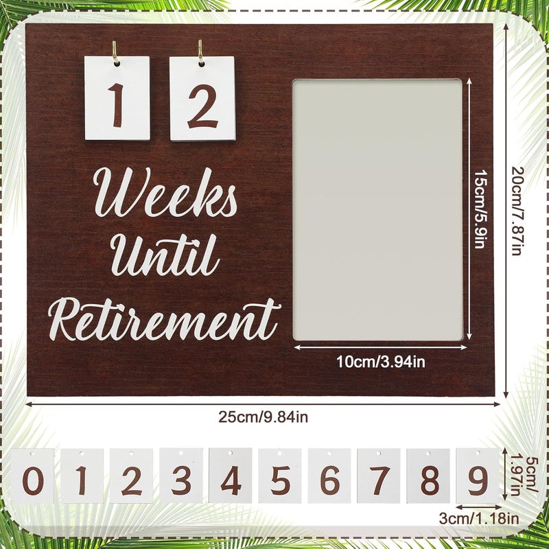 Marsui Retirement Gifts for Women Men Retirement Countdown Picture Frame 8 x 10 Photo Frame Tabletop Appreciation Gifts for Friends Doctor Nurse Teacher Boss - Image 2