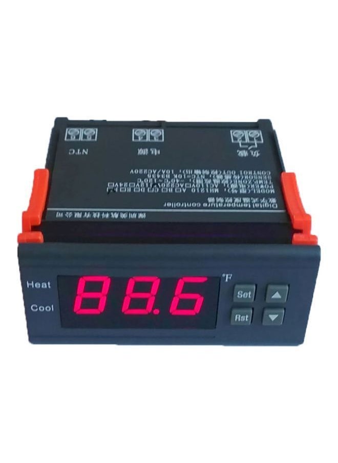 NIBEMINENT Digital Temperature Controller With Sensor Black/Orange 11centimeter  - Image 2