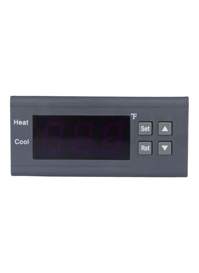Digital Temperature Controller With Sensor Black/Orange 11centimeter