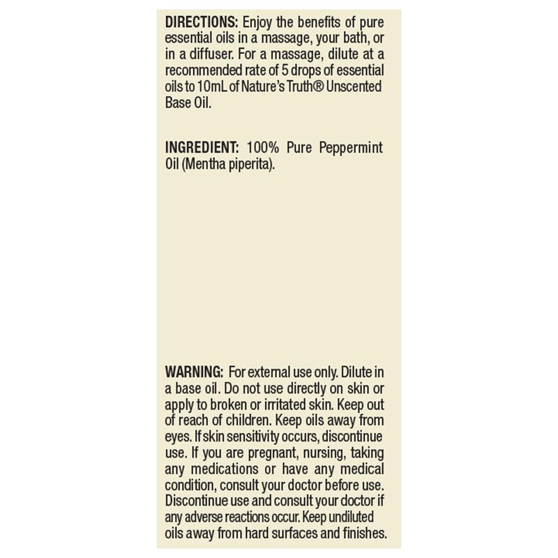 Nature's Truth Aromatherapy 100% Pure Essential Oil, Peppermint, 0.51 Fluid Ounce - Image 3