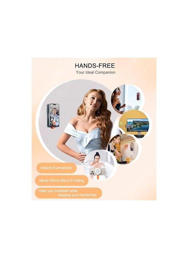 erorex 2024 Magnetic Suction Cup Phone Grip, Silicone Suction Phone Case Holder compatible with iPhone 12/13/14/15, Hands-Free Phone Holder Can Be Attached to Mirrors/Refrigerators/Glass  - Image 5