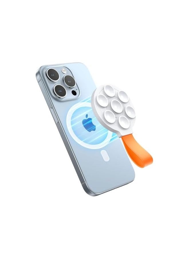 erorex 2024 Magnetic Suction Cup Phone Grip, Silicone Suction Phone Case Holder compatible with iPhone 12/13/14/15, Hands-Free Phone Holder Can Be Attached to Mirrors/Refrigerators/Glass  - Image 1