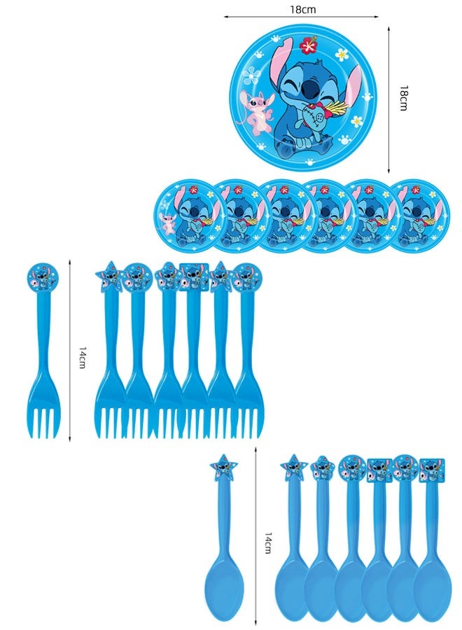 STITCH 66-piece Stitch themed birthday party disposable supplies set - Image 2