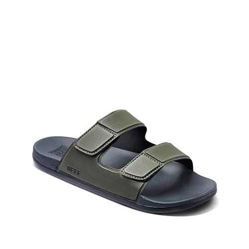 Reef Cushion Tradewind Men's Sandals Grey/Olive - 10 Medium - Image 4
