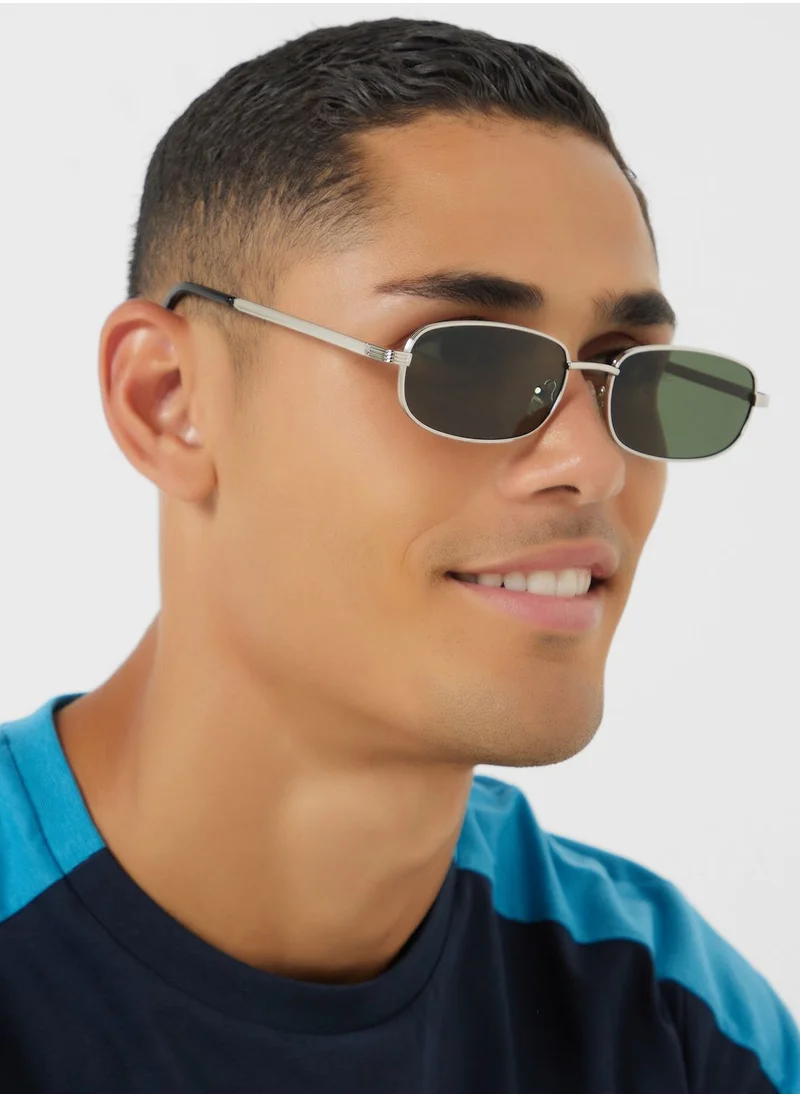 Seventy Five Rectangle Retro Sunglasses