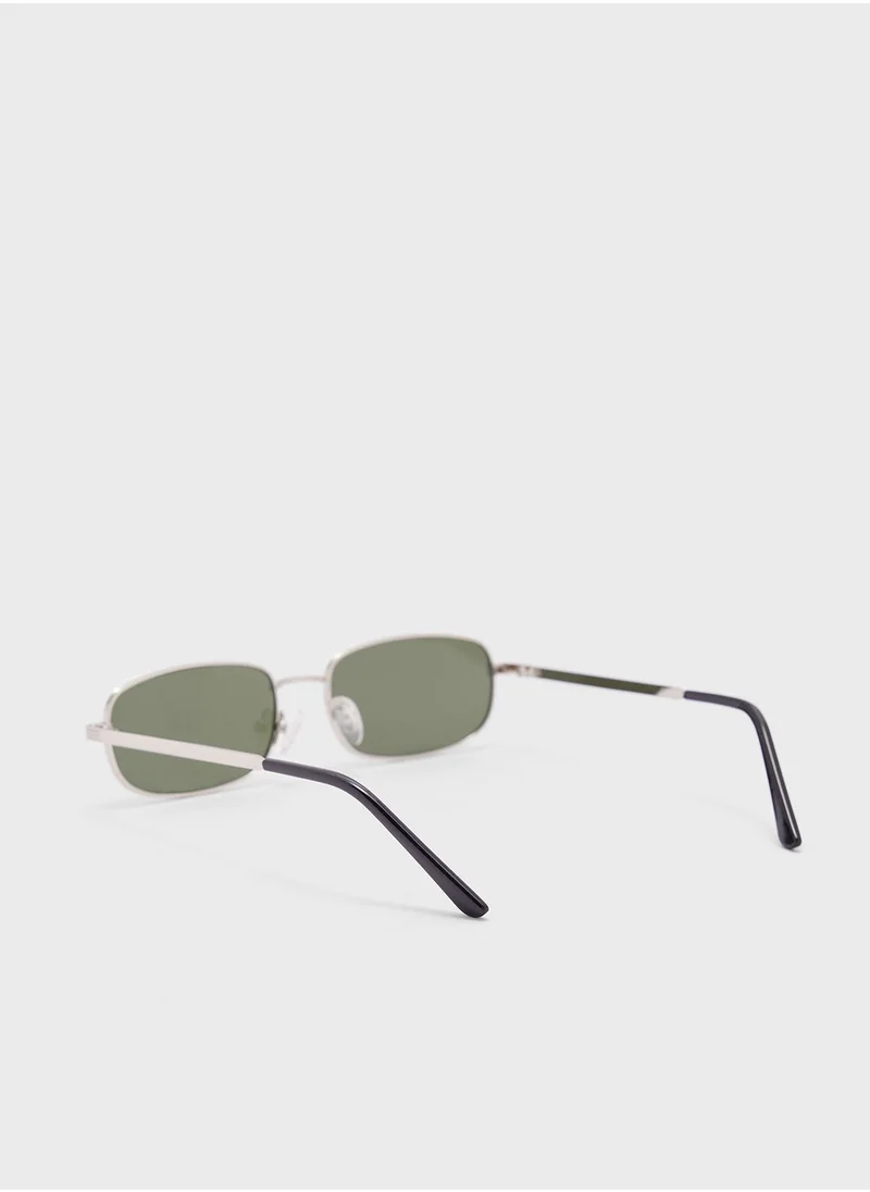 Seventy Five Rectangle Retro Sunglasses