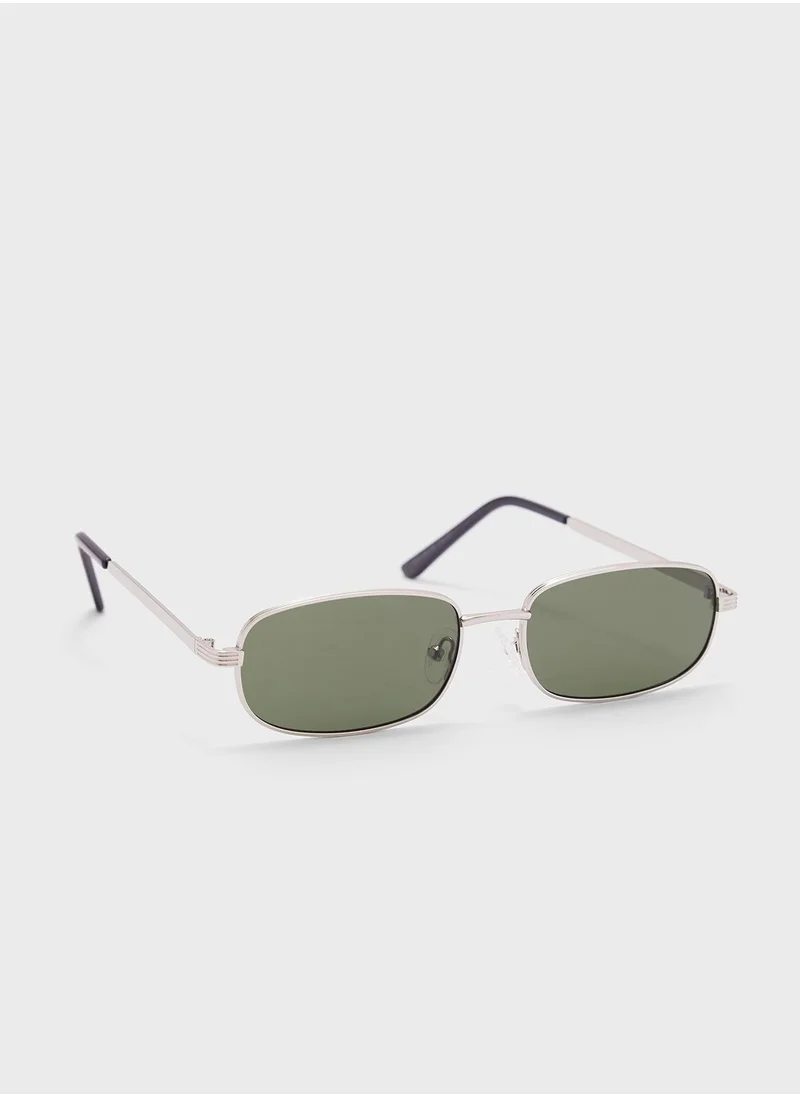 Seventy Five Rectangle Retro Sunglasses