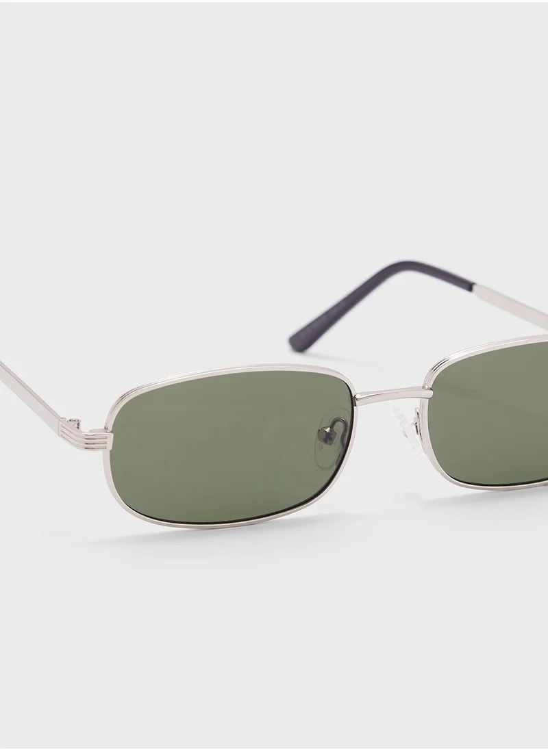 سفنتي فايف Rectangle Retro Sunglasses