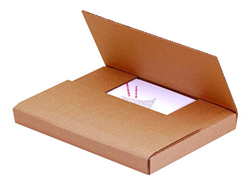 Aviditi Brown Kraft Easy-Fold Mailing Boxes, 9 1/2 x 6 1/2 x 2 Inches, Pack of 50, Crush-Proof, For Shipping, Mailing and Storing - Image 5