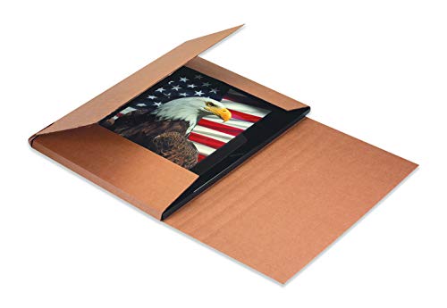 Aviditi Brown Kraft Easy-Fold Mailing Boxes, 9 1/2 x 6 1/2 x 2 Inches, Pack of 50, Crush-Proof, For Shipping, Mailing and Storing - Image 4