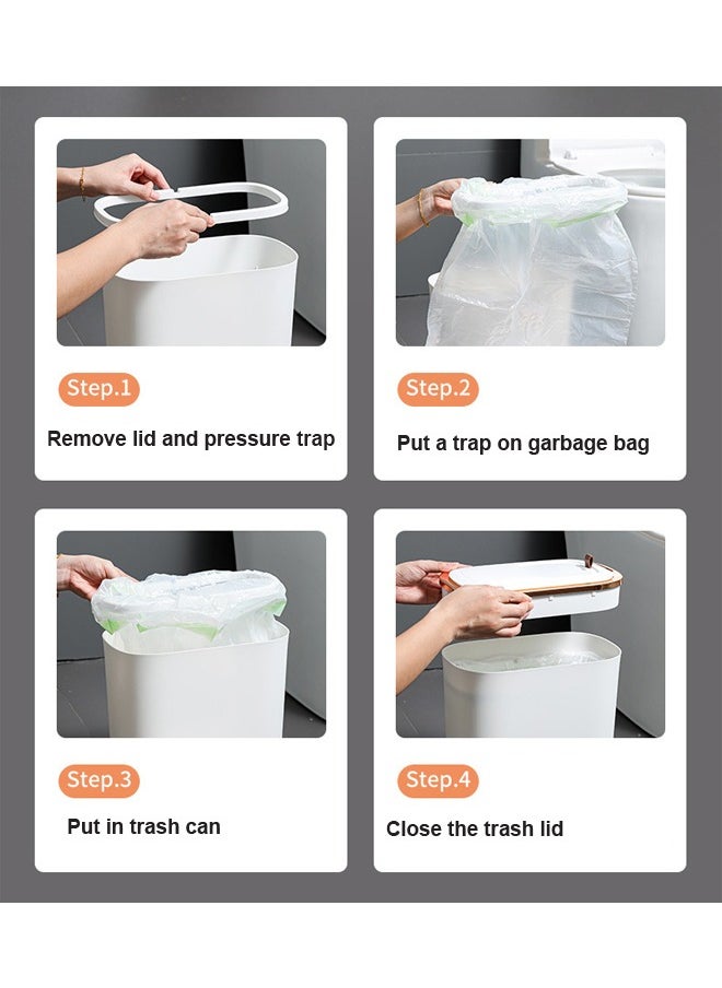 NKX - 12 Litre Smart Sensor Rechargeable Waterproof Trash With Lid - Image 1