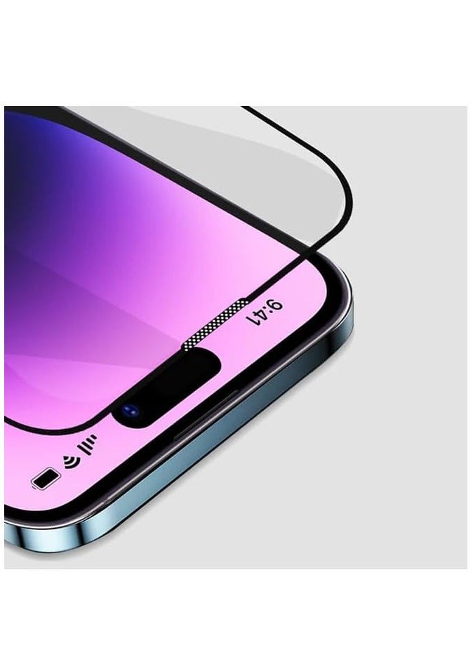 Raxoom Screen Protector Designed For iPhone 15 Pro Max Anti-Scratch Anti-Glare Tempered Glass Clear Edge to Edge Full Coverage Friendly With Smooth Touch Screen Protector For Apple iPhone 15 Pro Max - Image 2