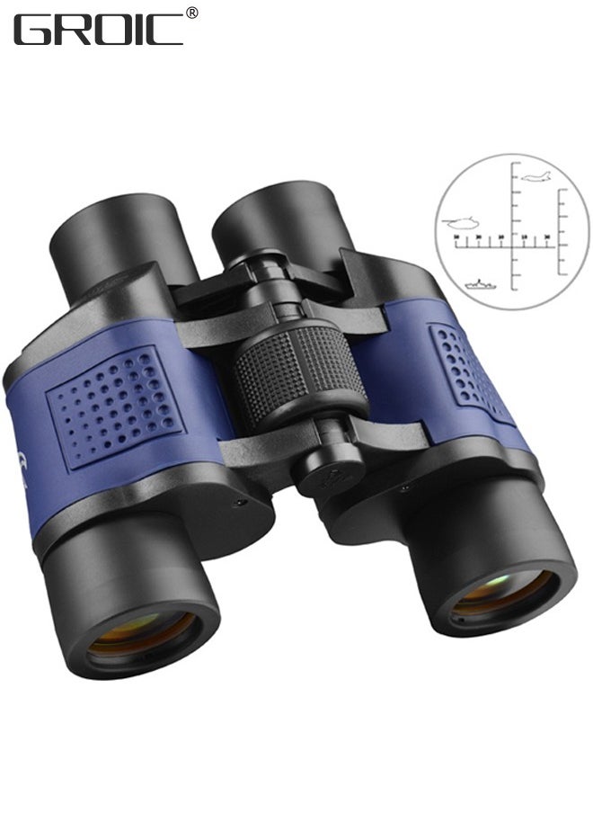 GROIC 60X60 Binoculars for Adults with Low Light Night Vision Professional Waterproof High Power Optical Telescope for Stargazing Bird Watching Concerts Football Sightseeing Hunting  - Image 1