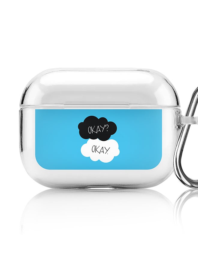 Stylizedd Classic Clear printed Case for Apple AirPods Pro 2nd Generation Thin Transparent Cover [Designed for Apple AirPods Pro 2nd Generation] - Okay Okay - Image 1