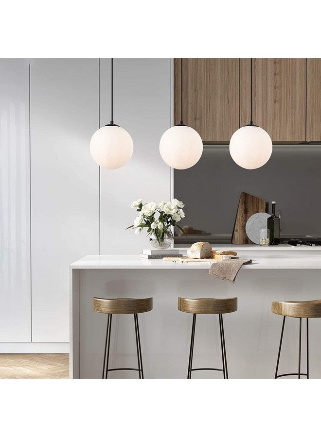 SINOMAN أضواء معلقه سوداء من سينومان لغرفة المعيشة / أضواء للسقف / مصابيح معلقه لتزيين المنزل / أضواء معلقه زخرفية، معدن (6" قبة SL، مع لمبة) - Image 4