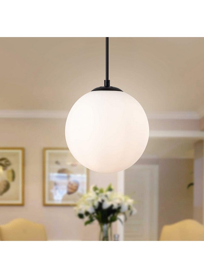 SINOMAN أضواء معلقه سوداء من سينومان لغرفة المعيشة / أضواء للسقف / مصابيح معلقه لتزيين المنزل / أضواء معلقه زخرفية، معدن (6" قبة SL، مع لمبة) - Image 3