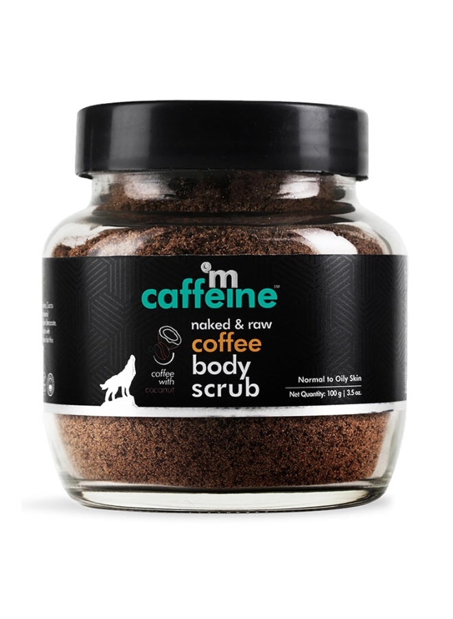 MCaffeine mCaffeine Exfoliating Coffee Body Scrub Powder Jar for Tan Removal&Soft-Smooth Skin|De-Tan Bathing Scrub With Coconut Oil,Removes Dirt&Dead Skin From Neck,Knees,Elbows&Arms| All Skin Types-100Gm  - Image 1