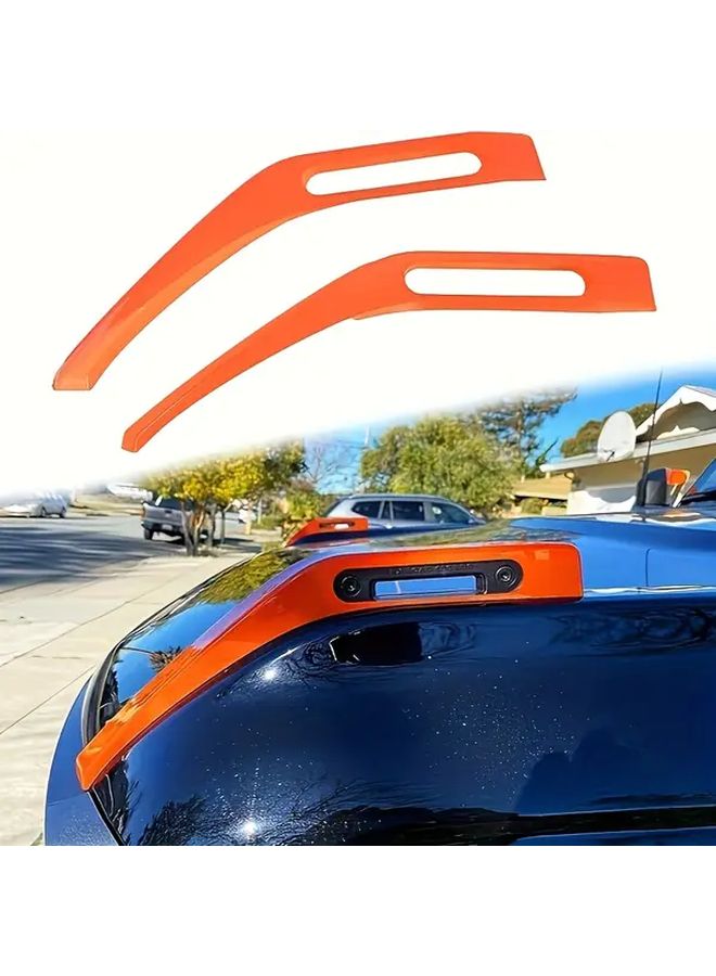 Orange Hood Side Hinge Trim For 2021 2025 Ford Bronco 2 Door 4 Door Accessory 2pcs - Image 5