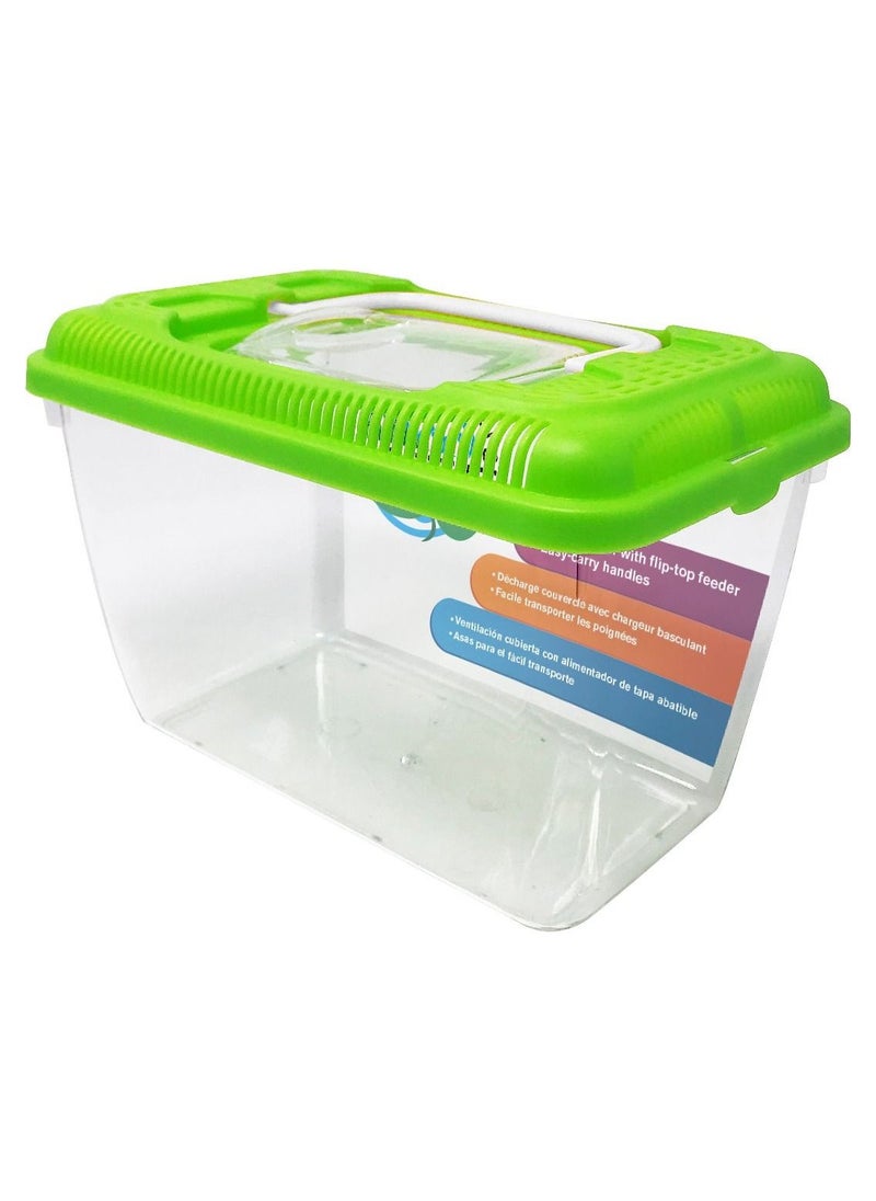 Casa Transparent Reptile Box Terrarium Insect Box Golden Fish Tank Turtle Multicolour  - Image 1