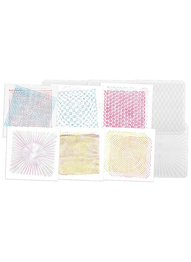 Roylco ROYLCO R5841 Optical Illusion 7 by 7-Inch Rubbing Plates, 6-Pack  - Image 3