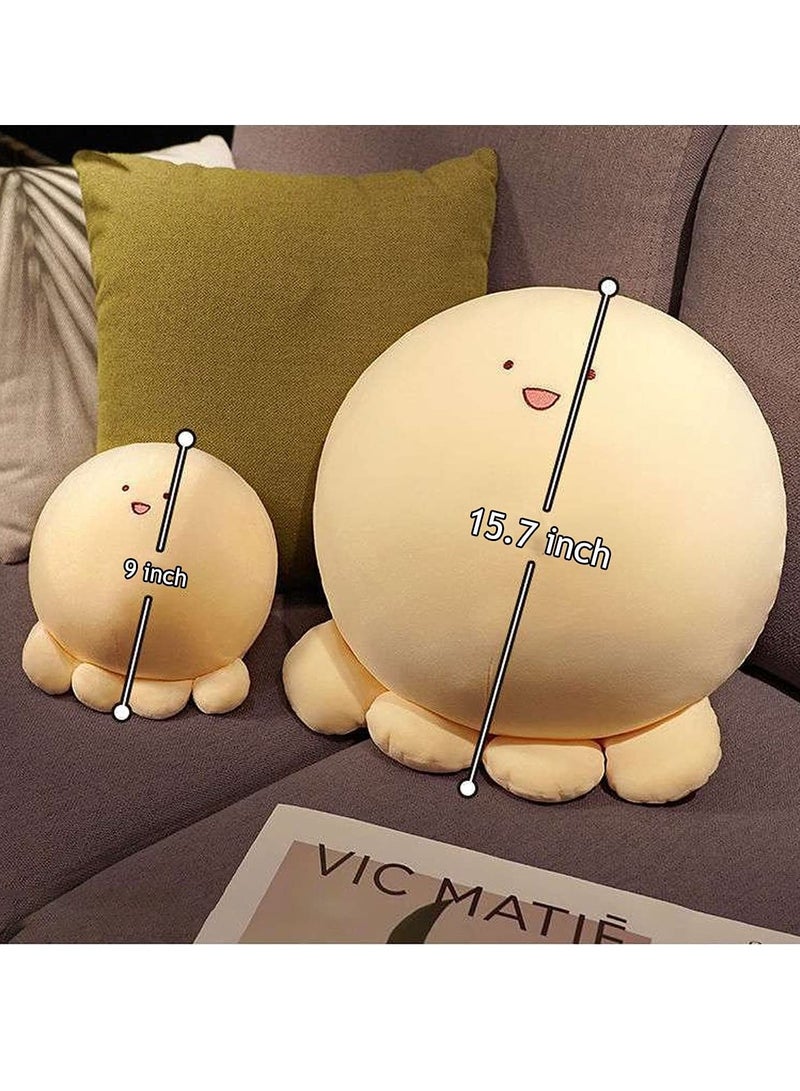15.7 Inch Soft Octopus Plush Stuffed Animal Body Pillow, Cartoon Cylindrical Design for Kids, Perfect Hugging Toy Gift for Bedding and Naptime - Image 2