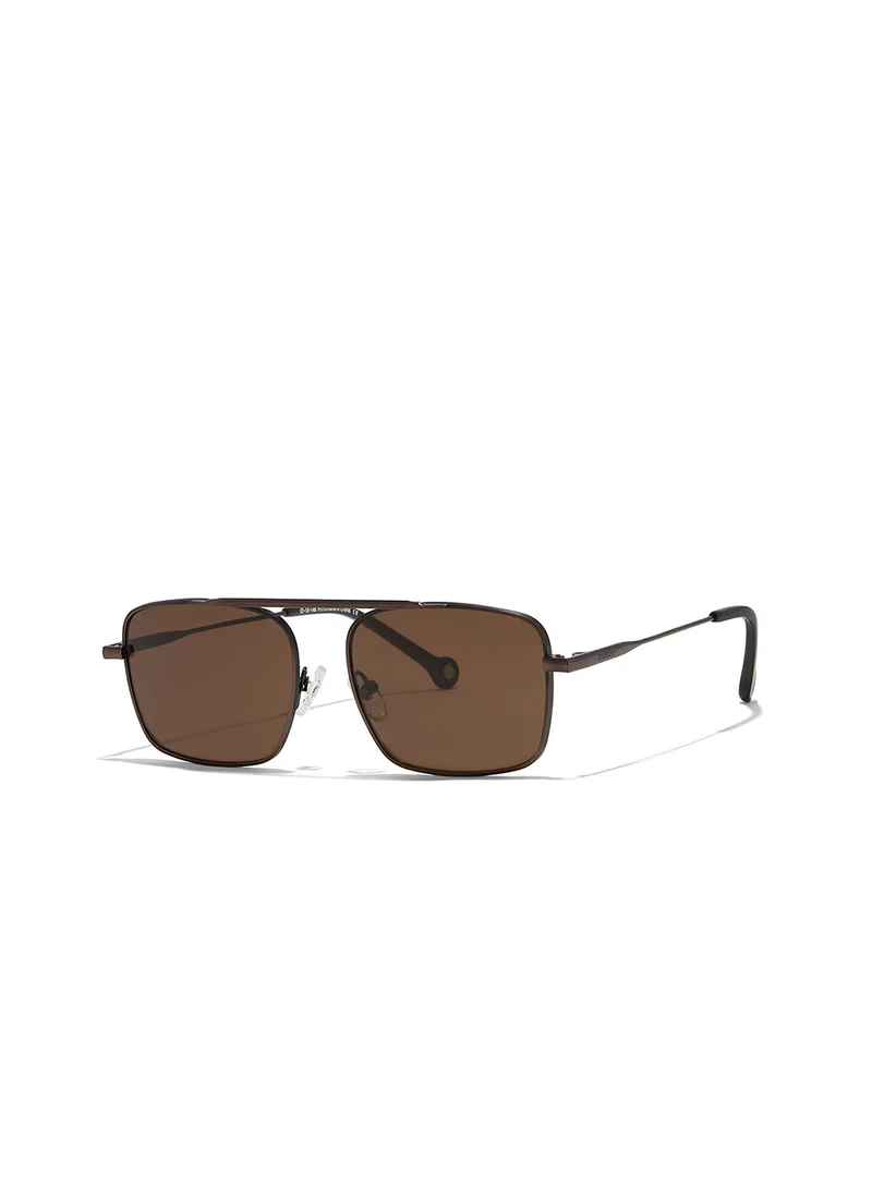 30Sundays Heirloom,Unisex Sunglasses, Rectangle Sunglasses, UV Protection: UV400 (Brown,Brown)