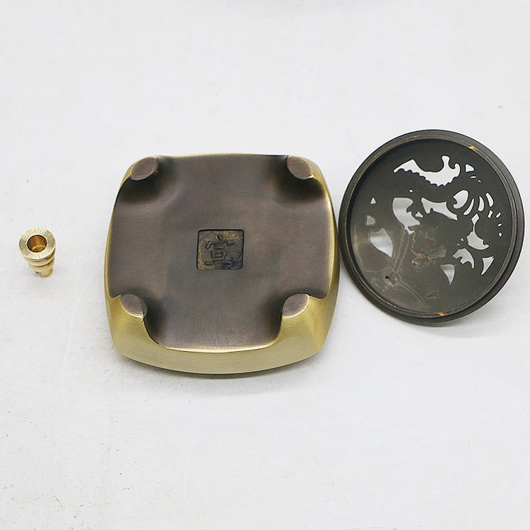 Creative Brass Ashtray With Cover, Personalized Ashtray, Home Living Room, Office, Chinese Coffee Table, Exquisite Desktop Ornaments - Image 4