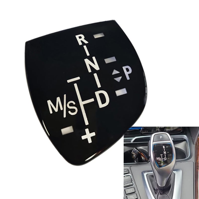 CYCDIY Car Gear Shift Knob Panel Trim Cover Decal Compatible with BMW F Chassis 1 2 3 4 5 7 Series F Chassis F10 F11 F01 F02 X1 X3 X4 X5 X6 M3 M5 F30 F32 F48 F25 F15 F16Short