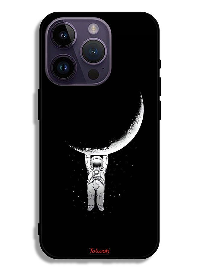 Tolwak Apple iPhone 14 Pro Protective Case Hanging From Moon - Image 2