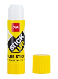 Deli Deli EA20010 STICK UP PVP Glue Stick, 8g, White Glue, Yellow Barrel, Non-Toxic, Washable  - Image 3