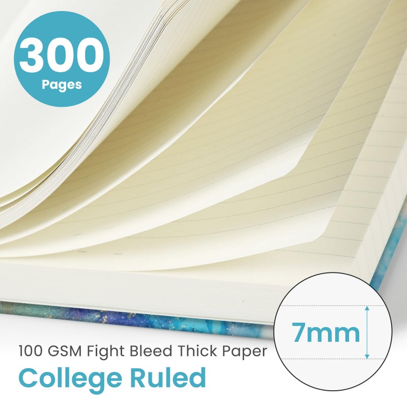 Taja Lined Spiral Notebook Journal for Work, 300 Pages Thick B5 (7.1"x10") College Ruled Journal for Women & Writing, Hardcover Notebook for Note Taking, Perfect for Office Home School, Color Splash - Image 2