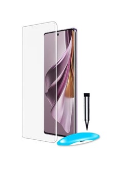 screen UV Full Glue Screen Protector Compatible with Oppo Reno 10 5G plus, 9H Hardness 3D Full Coverage Anti-Scratch Film Tempered Glass Film Screen Protector