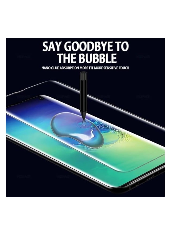 Generic - screen UV Full Glue Screen Protector Compatible with Oppo Reno 10 5G plus, 9H Hardness 3D Full Coverage Anti-Scratch Film Tempered Glass Film Screen Protector - Image 1