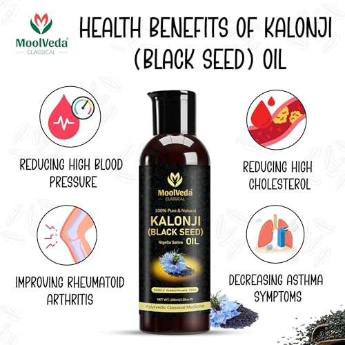 Moolveda Premium Cold Pressed Kalonji Oil - Virgin Grade - Black Seed Oil - Nigella Sativa - 100ml - Image 5