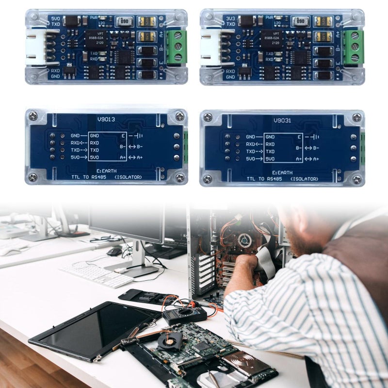 RS485 To TTL Converter Board 5V TTL To RS485 Serial Port Isolation Module - Image 3