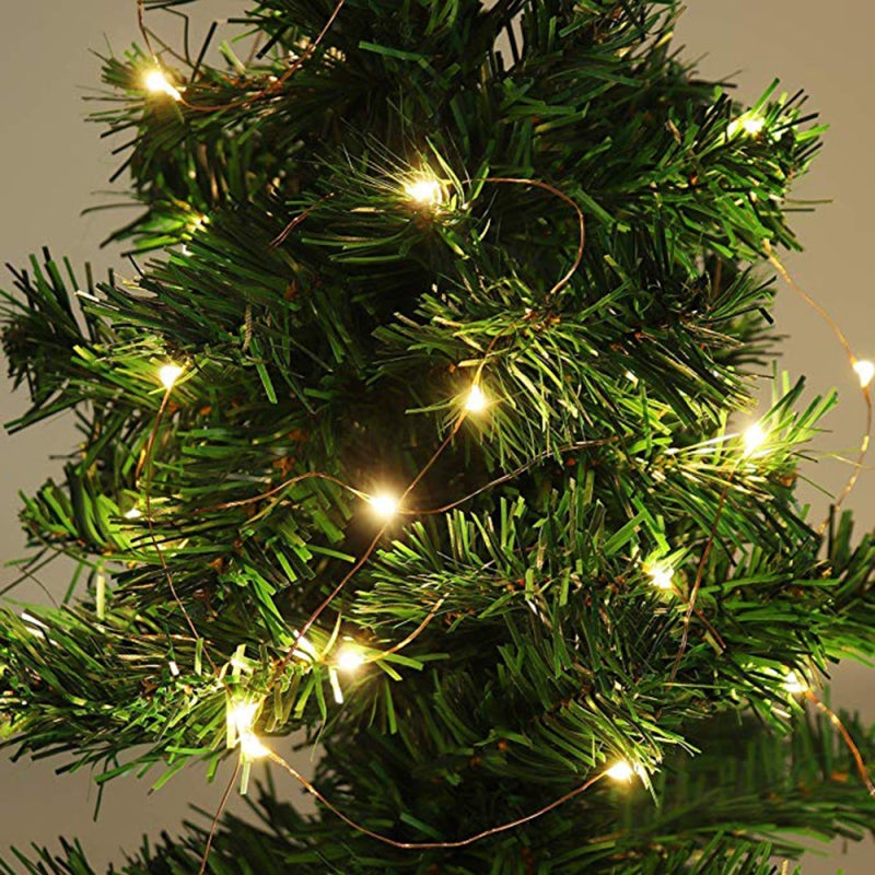 Copper Wire Fairy String Light: 10 Meters 100 LEDs - Portable Mini Size With 20 Hanging Clips Safe Durable Plastic for Home Bedroom Garden Wedding Festival Decoration - Image 4