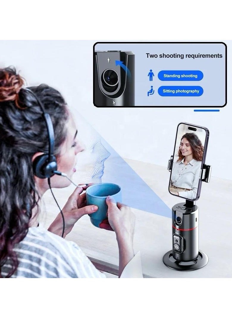 Auto Face Tracking Selfie Stick Tripod at 360º P02