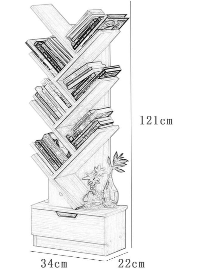 Generic Elegant Bookcase Stylish Storage Solution with Ample Shelving to Showcase Your Books, Décor, and Personal Items.  - Image 2