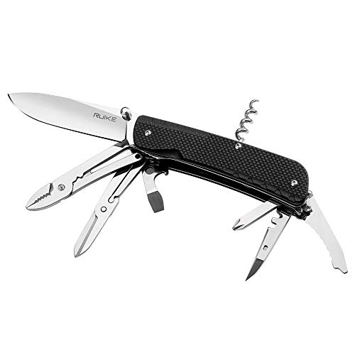 Ruike Small Camping Knife Lightweight Folding EDC Survival Utility Knives Set Grade Tactical Pocket Knife with Clip Men Women Multi Tools hiking Gear 17c27 Cool Steel Screwdriver LD41 - Image 1