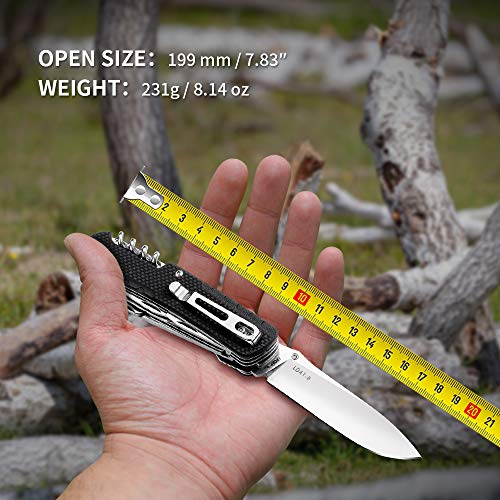 Ruike Small Camping Knife Lightweight Folding EDC Survival Utility Knives Set Grade Tactical Pocket Knife with Clip Men Women Multi Tools hiking Gear 17c27 Cool Steel Screwdriver LD41 - Image 2
