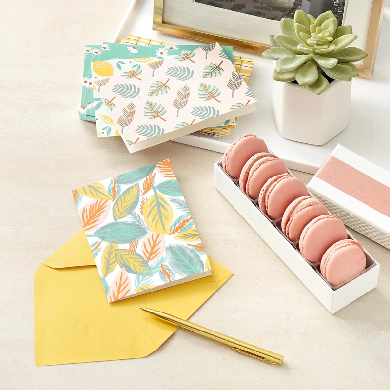Hallmark Blank Cards Assortment, 24 Cards with Envelopes (Citrus, Greenery, Gingham, Strawberries) for Mother's Day, Any Occasion - Image 2