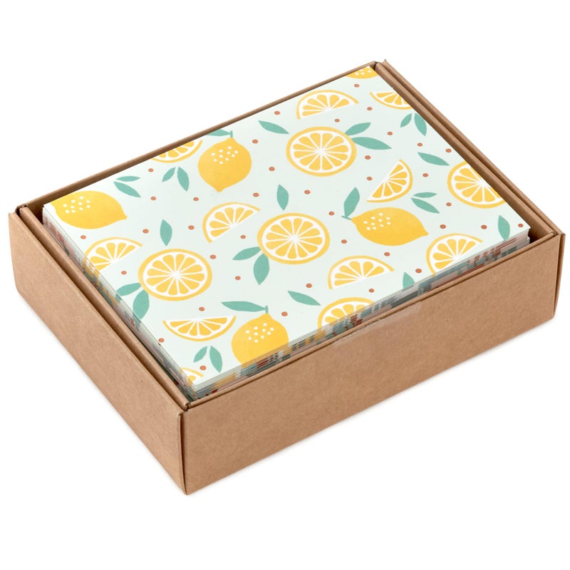 Hallmark Blank Cards Assortment, 24 Cards with Envelopes (Citrus, Greenery, Gingham, Strawberries) for Mother's Day, Any Occasion - Image 3