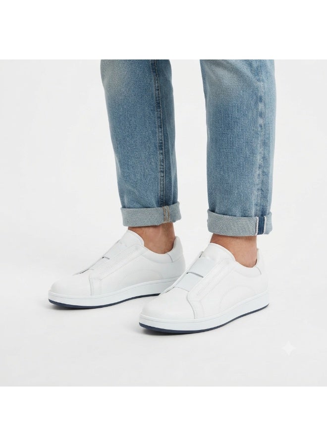 Men’S Slip-On Casual Sneakers With Elastic Bands And Low-Top Design – Everyday Shoes For Work, Travel And Outings - Image 1