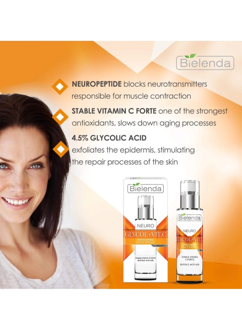 Bielenda Exfoliating And Rejuvenating Night Serum 30 ml - Image 3