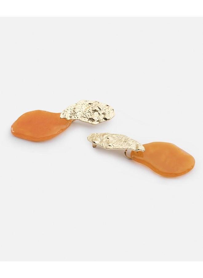 Ipekyol Contrast Resin Amorphous Earrings  - Image 2