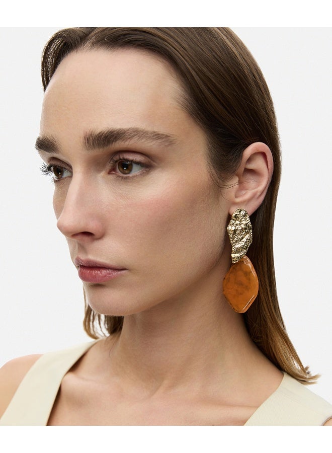 Ipekyol Contrast Resin Amorphous Earrings  - Image 3